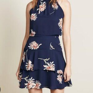 BB Dakota Floral Tiered Halter Dress